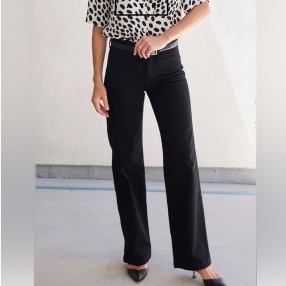 AYR Midnight Black Wide Leg Jeans
